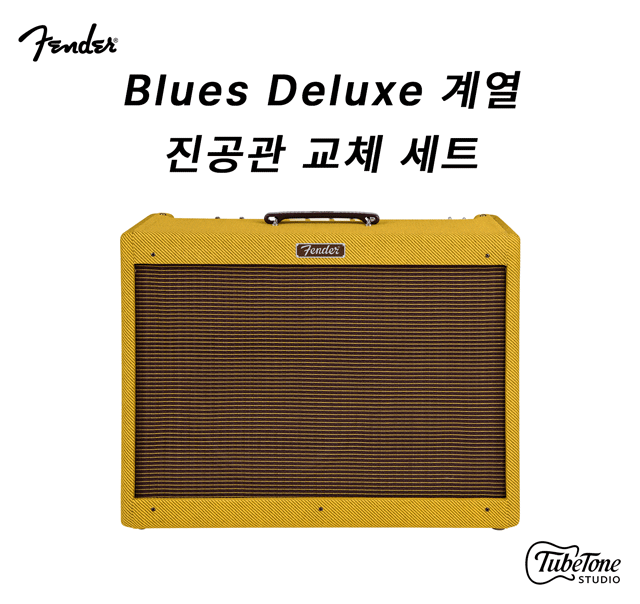 Fender Blues Deluxe/DeVille 계열 진공관 교체 키트 (12AX7x3, 6L6GCx2)