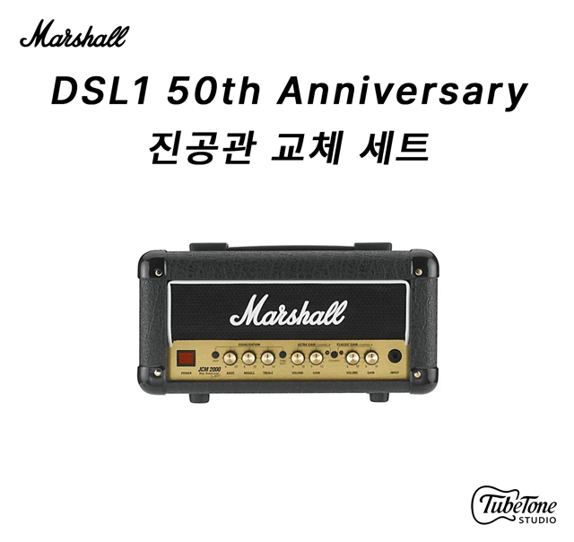 Marshall DSL1 50th Anniversary 진공관 교체 세트