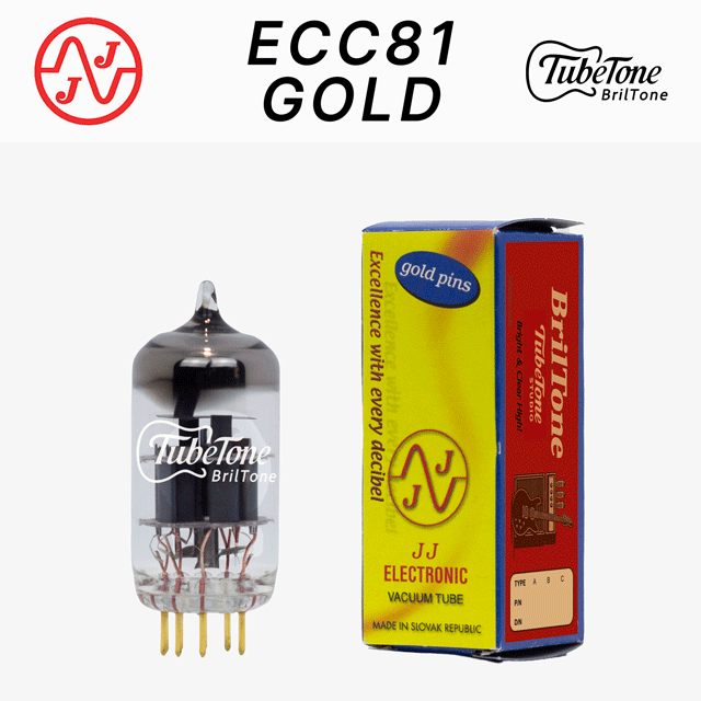 브릴톤 ECC81(12AT7)-JJ (GOLD)