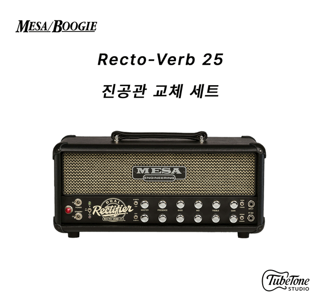 MESA BOOGIE Recto-Verb 25 진공관 교체 세트