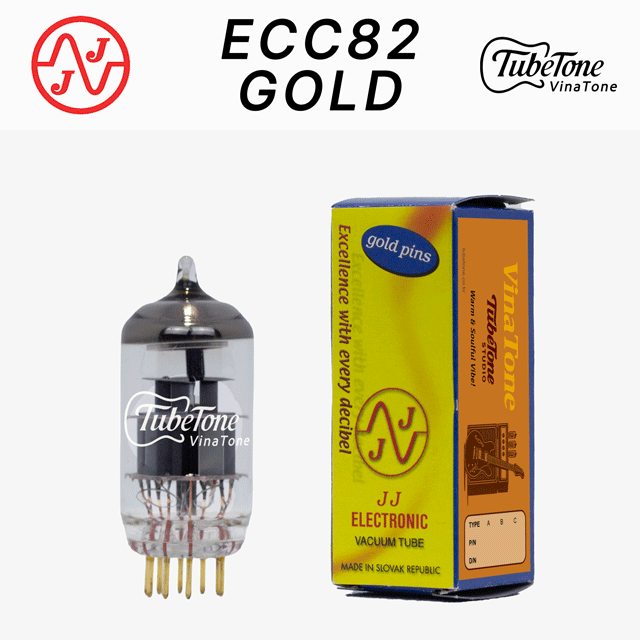 비나톤 ECC82(12AU7)-JJ (GOLD)