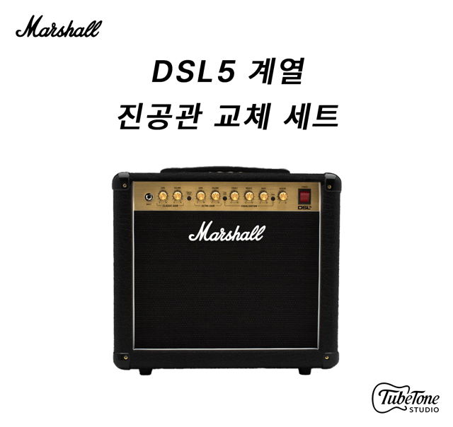Marshall DSL5 계열 진공관 교체 키트